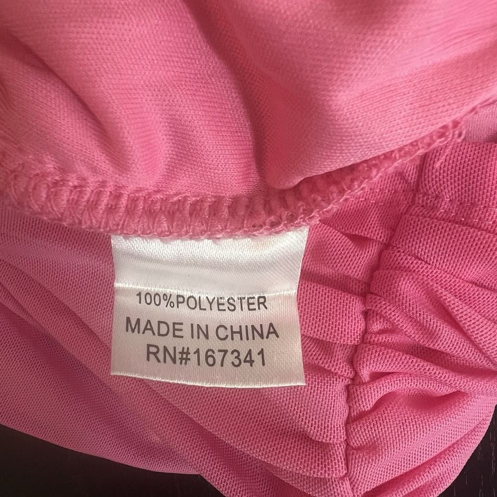 HELLO MOLLY Let's Celebrate Mini Dress Size S 4 Pink Ruched Bodycon Barbie NEW - Picture 8 of 13